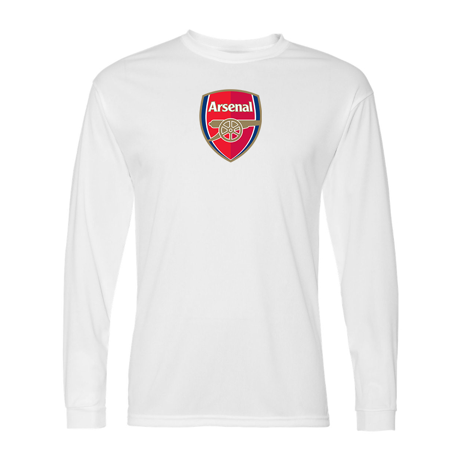 Men’s Arsenal Soccer Polyester Long Sleeve T-Shirt