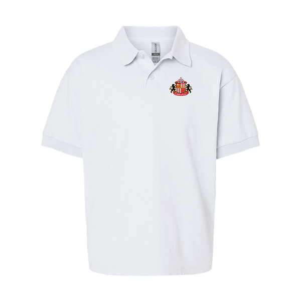 Youth Sunderland AFC Soccer  Gildan Dry Blend Jersey Polo