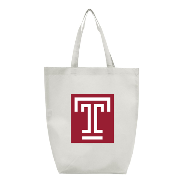 Temple Owls Q-Tees Non-Woven Gusset Bottom Tote