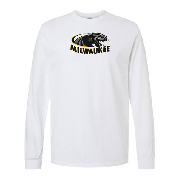 Men's  Wisconsin Milwaukee Panthers Gildan Heavy Cotton Long Sleeve T-Shirt