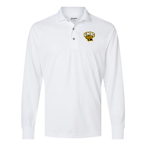 Men's UMBC Retrievers Paragon Prescott Long Sleeve Polo
