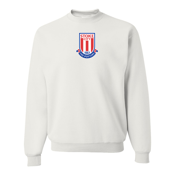 Men's Stoke City Soccer  JERZEES NuBlend Crewneck Sweatshirt