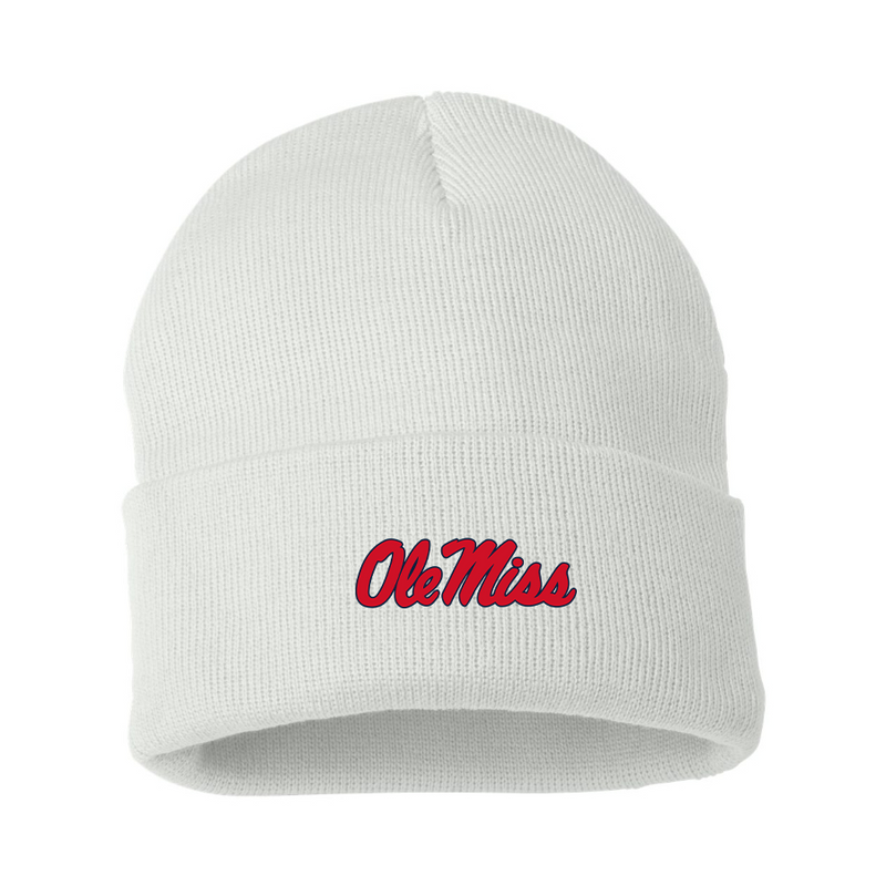Mississippi Rebels Logo Beanie Hat