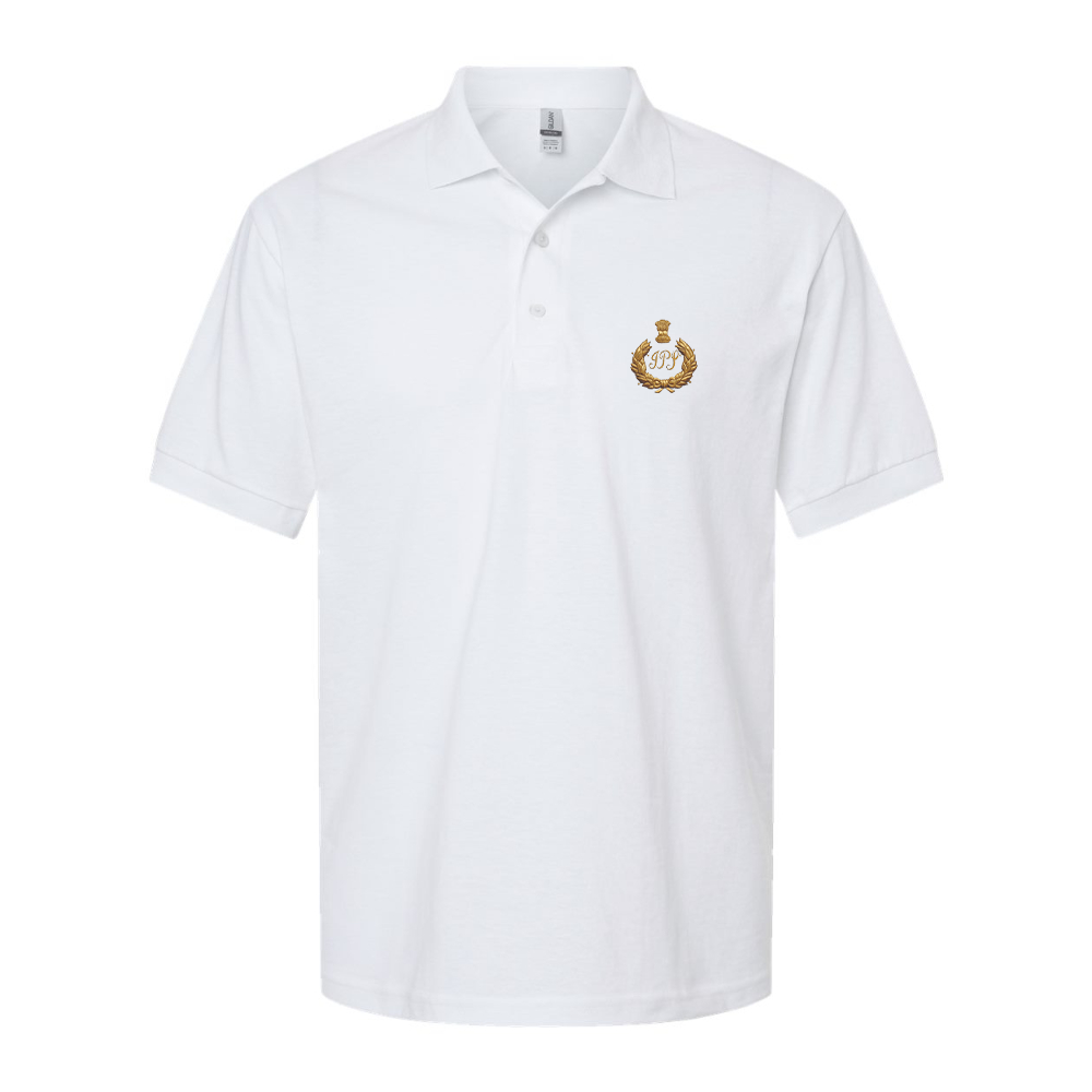 Men's IPS India Dry Blend Jersey Polo - White
