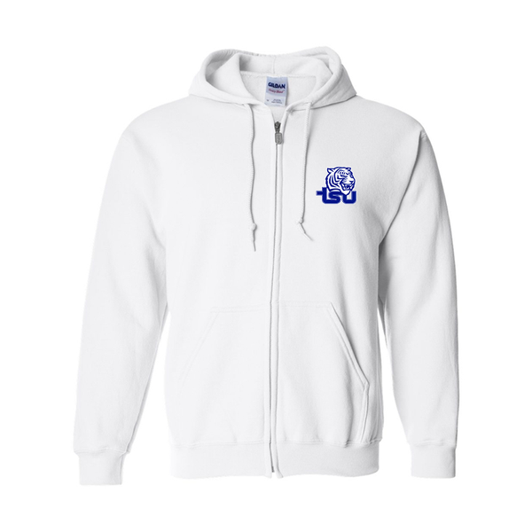 Men's Tennessee State Tigers Gildan  Heavy Blend Full Zip Hooded Sweatshirt