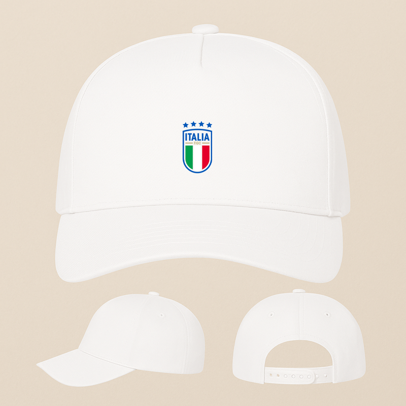 Italy National Soccer Team Five Panel Twill Snapback Cap