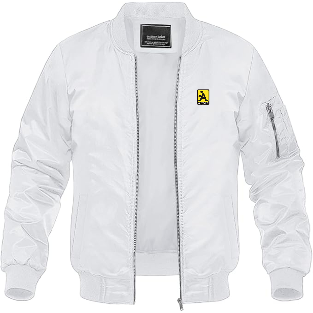 Men's A Style Logo Lightweight Bomber Jacket