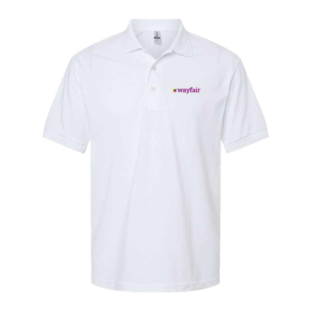 Men's Wayfair Logo Dry Blend Polo - White