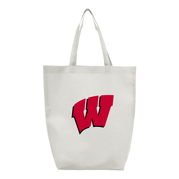 Wisconsin Badgers Q-Tees Non-Woven Gusset Bottom Tote