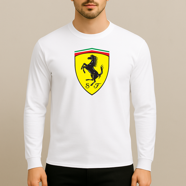 Men’s Ferrari Motorsport Car Long Sleeve T-Shirt