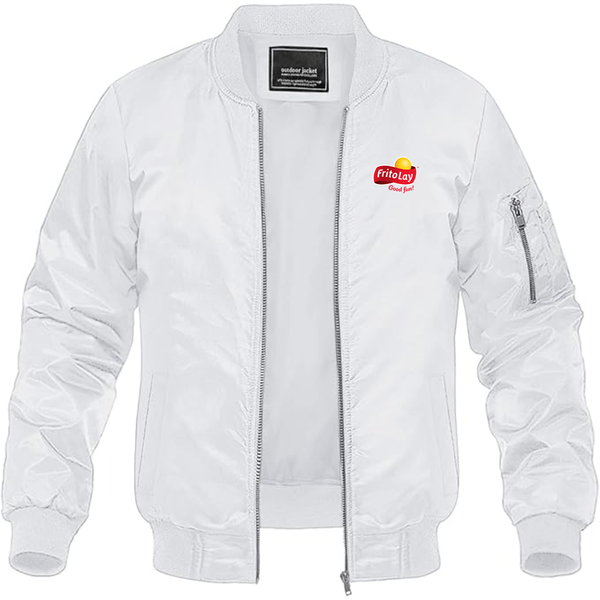 Men's Frito Lay Lightweight Bomber Jacket Windbreaker Softshell Varsity Jacket Coat