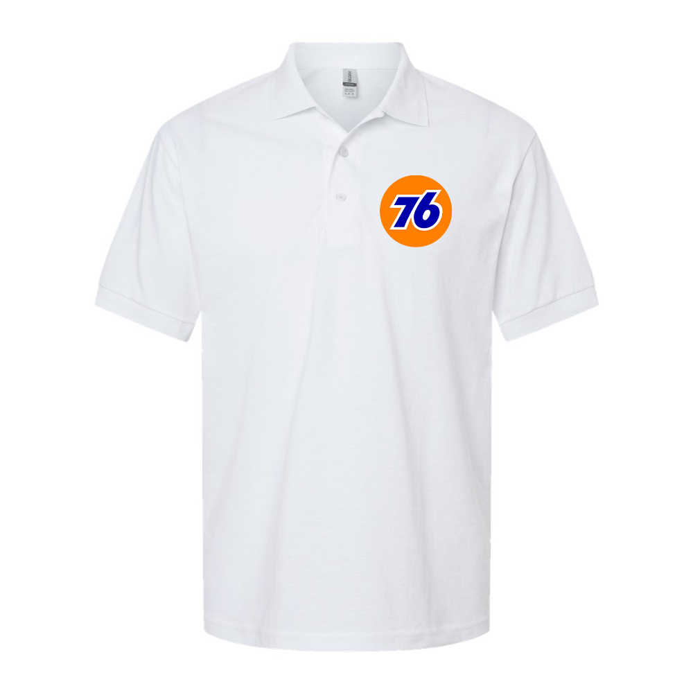 Men's 76 Gas Station Dry Blend Jersey Polo - White