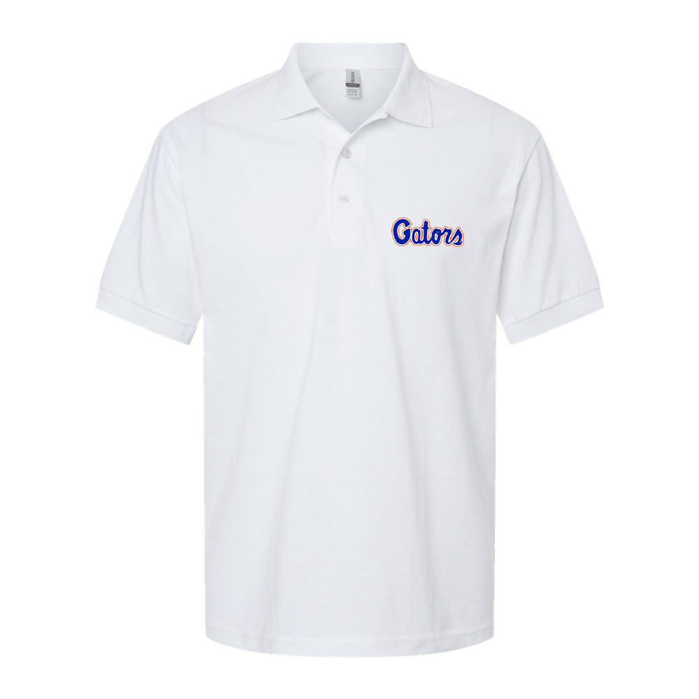 Men's Florida Gators Script Dry Blend Jersey Polo - White