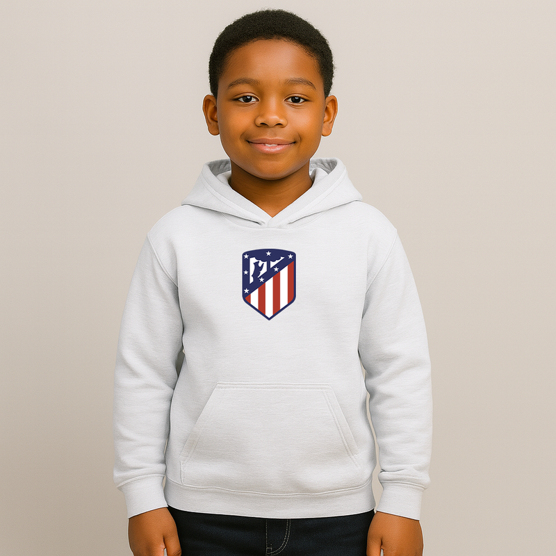 Youth Kids Atletico Madrid FC Pullover Hoodie