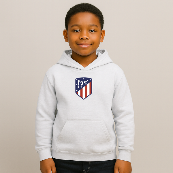 Youth Kids Atletico Madrid FC Pullover Hoodie
