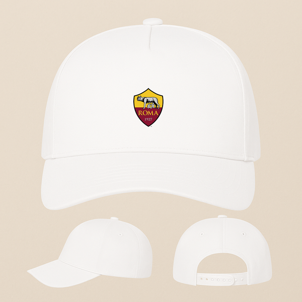 AS Roma FC Five Panel Twill Snapback Cap