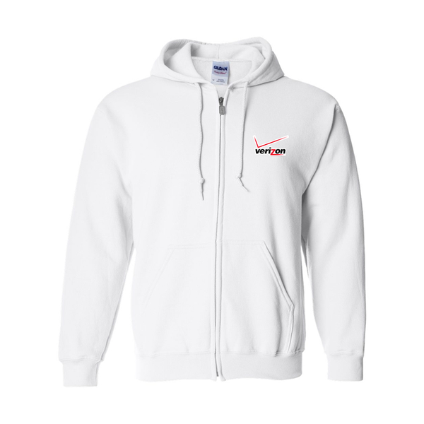 Men's  Verizon Wireless Gildan  Heavy Blend Full Zip Hooded Sweatshirt