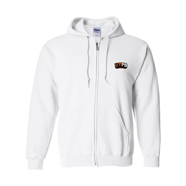 Men's UTPB Falcons Gildan  Heavy Blend Full Zip Hooded Sweatshirt