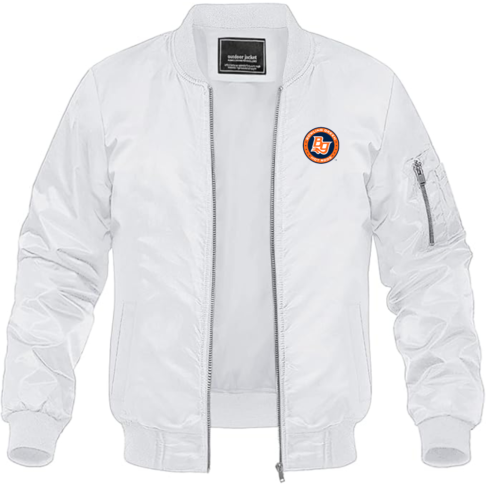 Men's Bowling Green Hot Rods Logo Lightweight Bomber Jacket