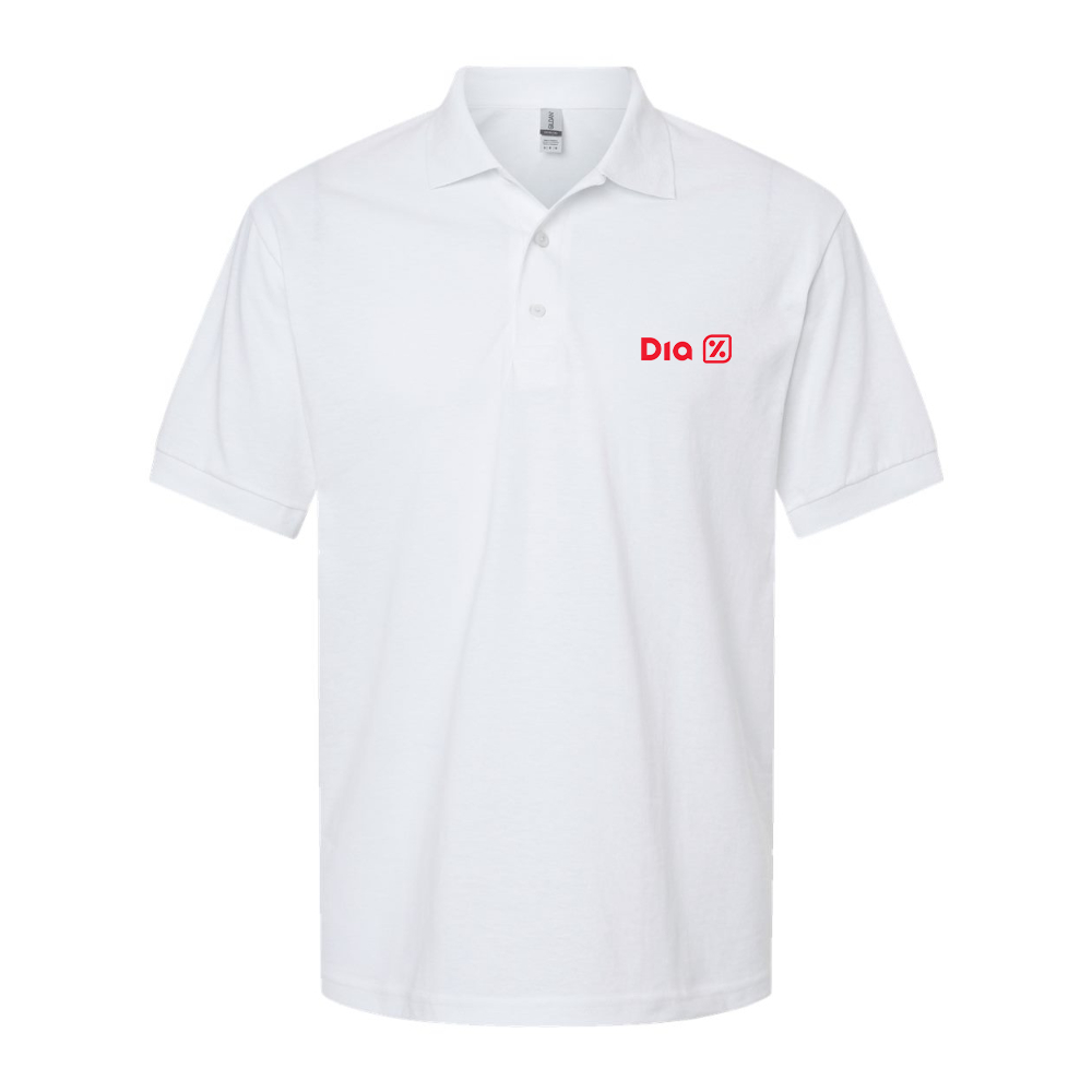 Men's Dia Dry Blend Jersey Polo - White