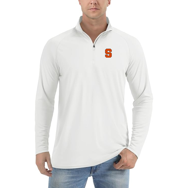 Men's  Syracuse Orange  Lightweight Quarter-Zip Athletic Shirt Long Sleeve