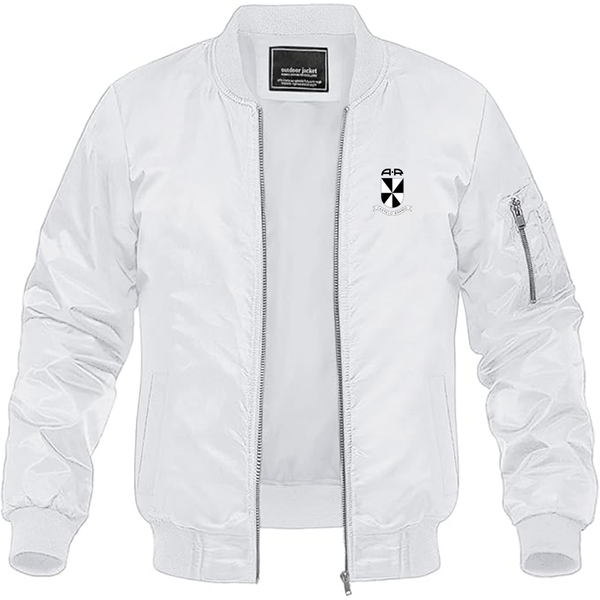 Men's  Alcobia e Ribeiro Logo Lightweight Bomber Jacket Windbreaker Softshell Varsity Jacket Coat