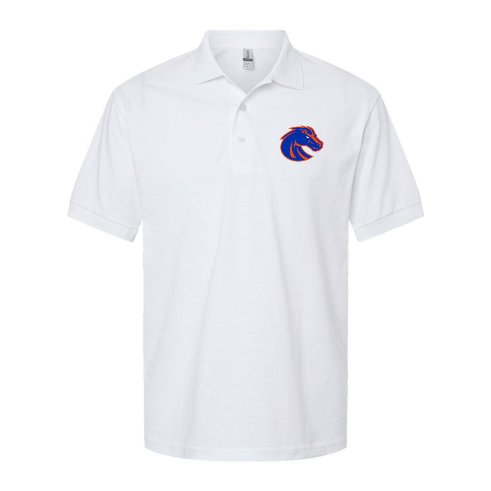 Men's Boise State Broncos Dry Blend Jersey Polo - White