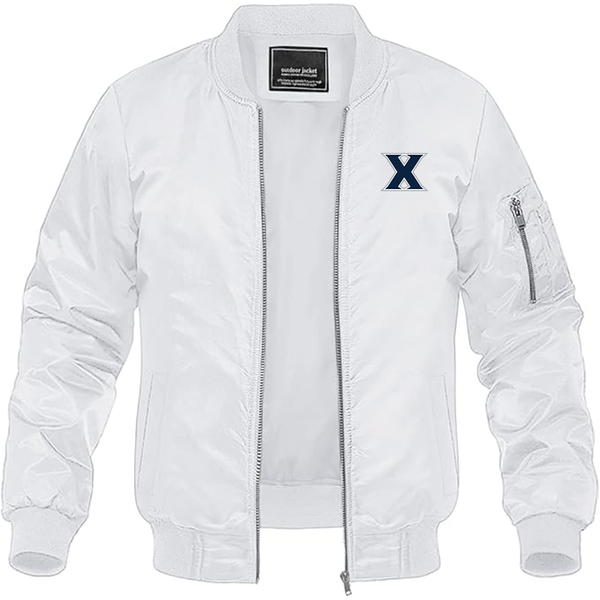 Men's Xavier Musketeers Lightweight Bomber Jacket Windbreaker Softshell Varsity Jacket Coat