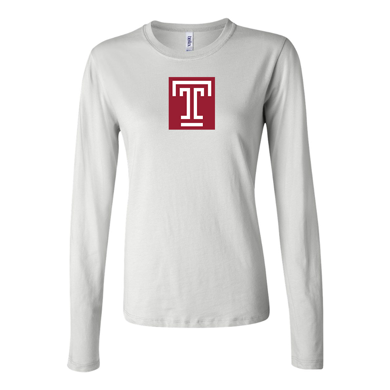Women’s Temple Owls Long Sleeve T-Shirt