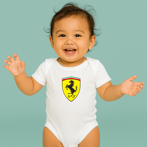Ferrari Motorsport  Car Baby Romper Onesie