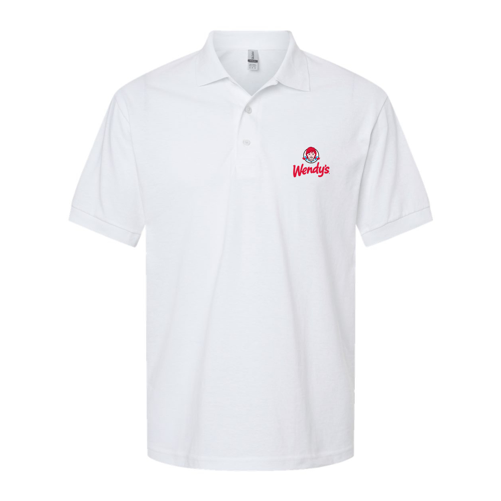 Men's Wendy_s Dry Blend Jersey Polo - White