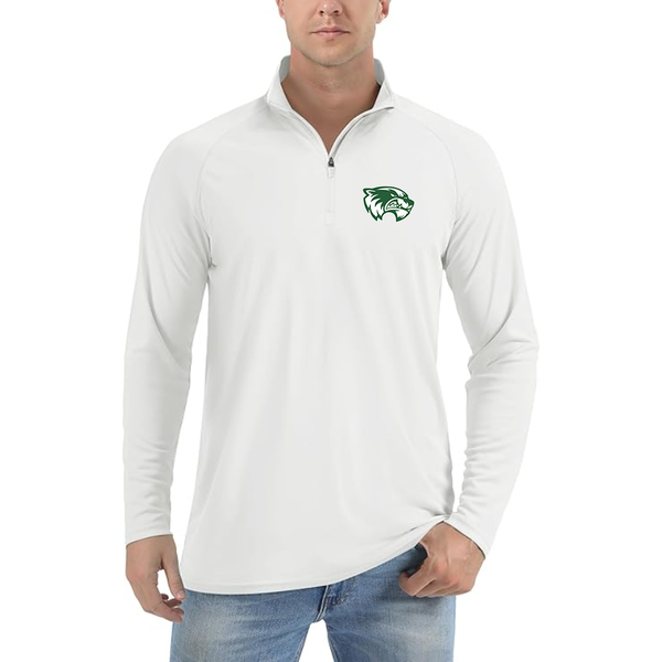 Men's Utah Valley Wolverines  Lightweight Quarter-Zip Athletic Shirt Long Sleeve Performance