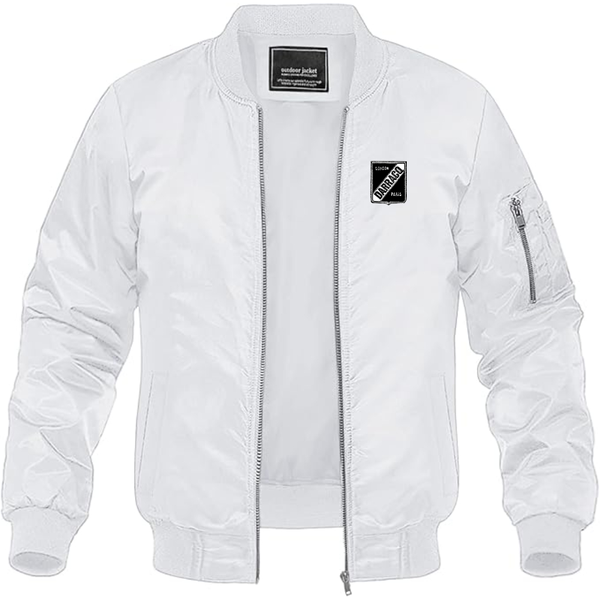 Men's Darracq Logo Lightweight Bomber Jacket Windbreaker Softshell Varsity Jacket Coat