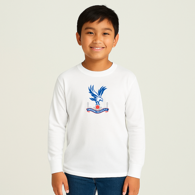 Youth Kids Crystal Palace F.C Long Sleeve T-Shirt