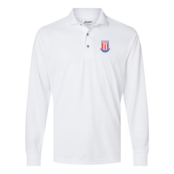 Men's Stoke City Soccer  Paragon Prescott Long Sleeve Polo
