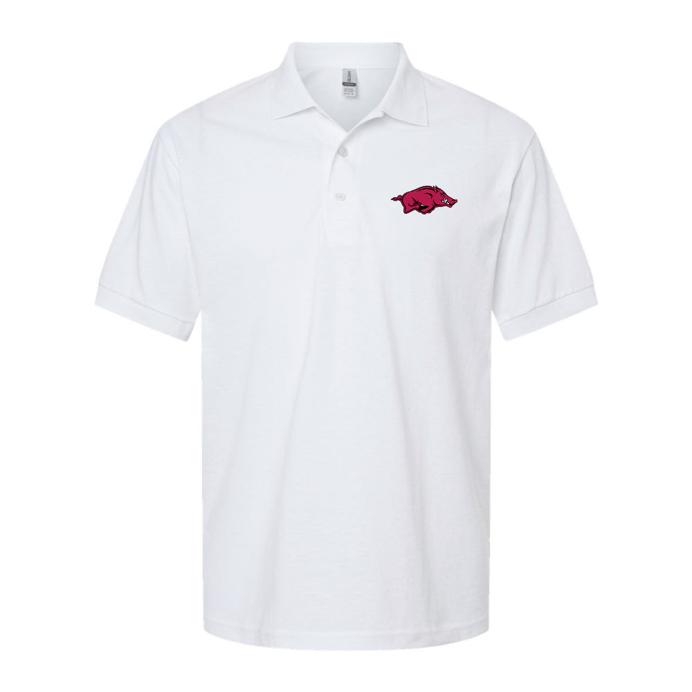 Men's Arkansas Razorbacks Dry Blend Jersey Polo - White