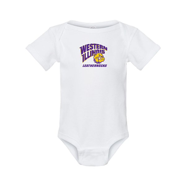 Western Illinois Leathernecks  Rabbit Skins Infant Baby Rib Bodysuit