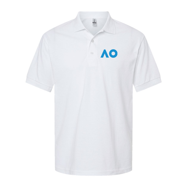 Men's Australian Open Logo Dry Blend Polo
