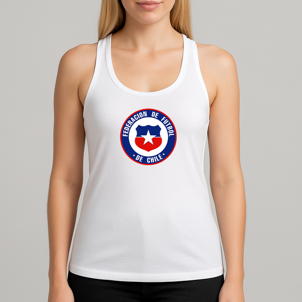 Women's Chile National Soccer Team  Racerback Tank Top