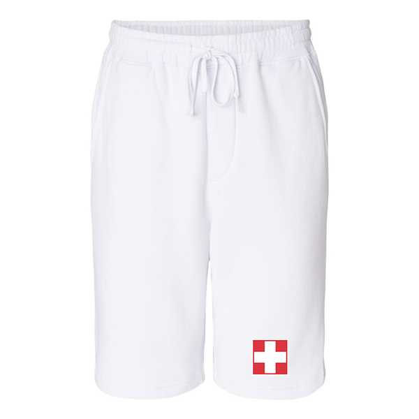 Men's Switzerland National Football Soccer Team  Independent Trading Co Midweight Fleece Shorts