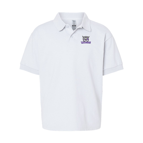 Youth  Weber State Wildcats Gildan Dry Blend Jersey Polo