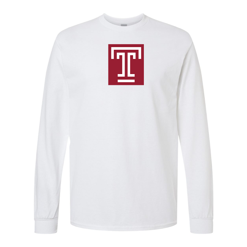 Men's Temple Owls Gildan Heavy Cotton Long Sleeve T-Shirt