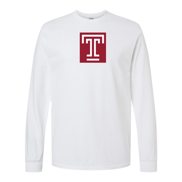 Men's Temple Owls Gildan Heavy Cotton Long Sleeve T-Shirt