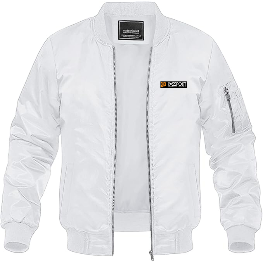 Men's Passport Logo Lightweight Bomber Jacket