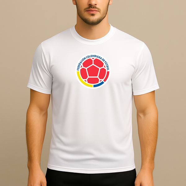 Men's Colombia National Soccer Team Polyester T-Shirt