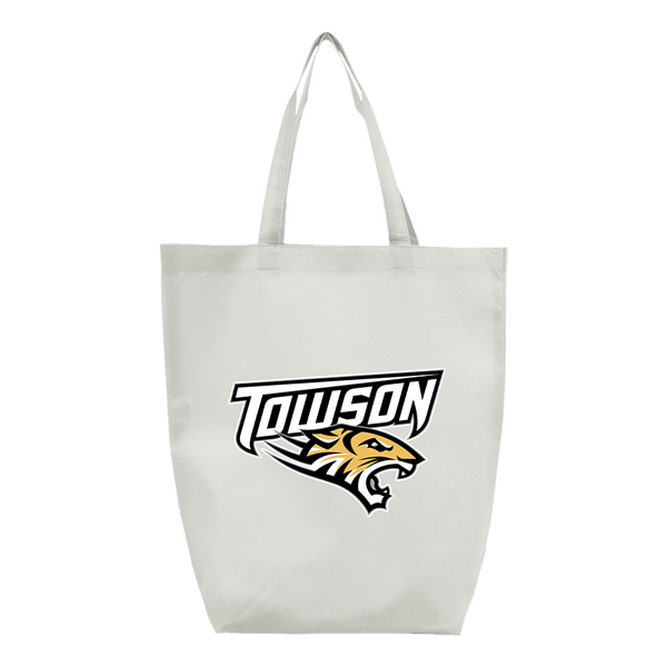 Towson Tigers Q-Tees Non-Woven Gusset Bottom Tote