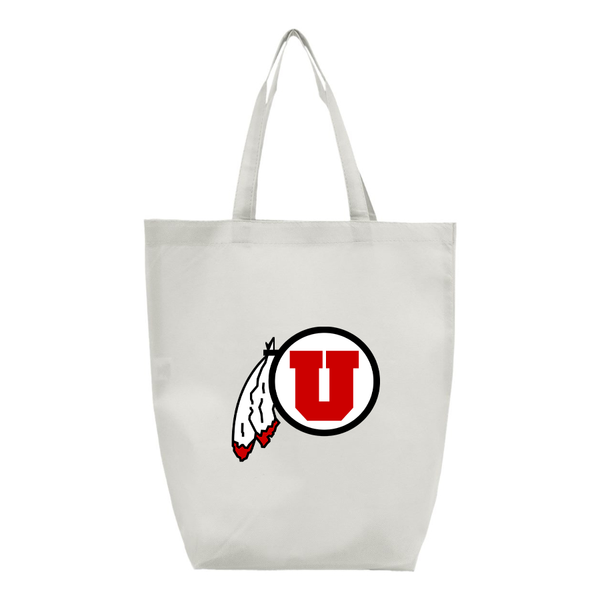 Utah Utes Q-Tees Non-Woven Gusset Bottom Tote