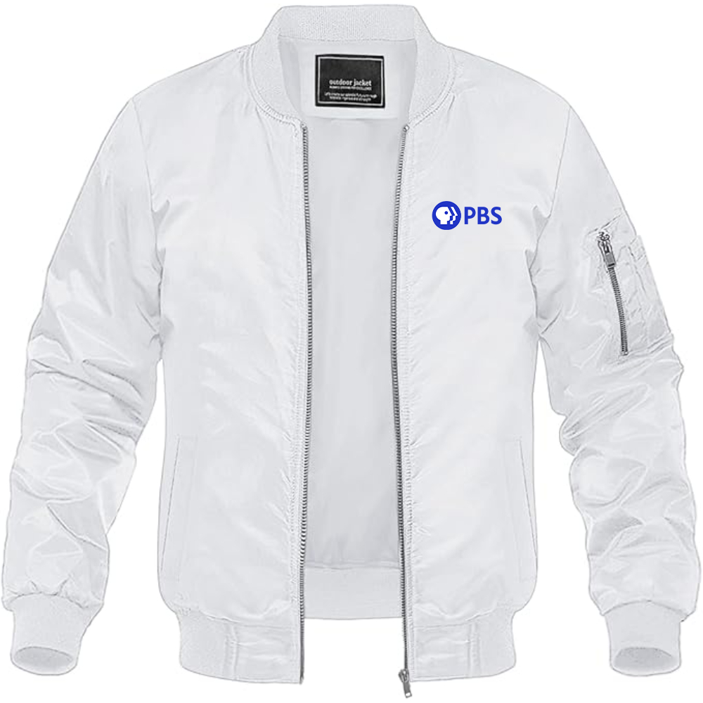 Men's PBS Blue Lightweight Bomber Jacket