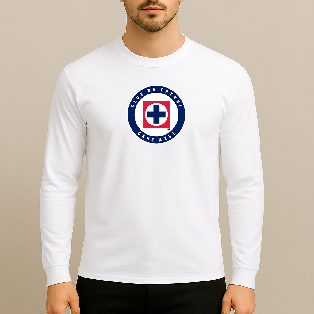 Men's Cruz Azul Football Club Long Sleeve T-Shirt