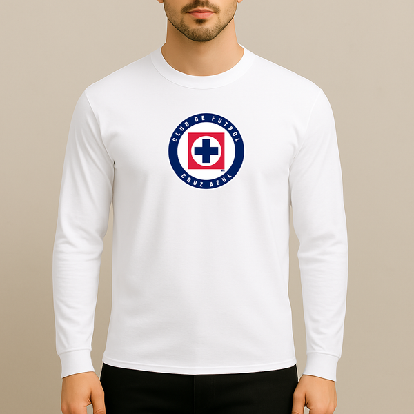 Men's Cruz Azul Football Club Long Sleeve T-Shirt